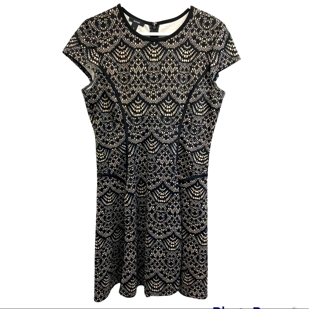 Alfani Lace look Dress  Size 12 Fit and Flare